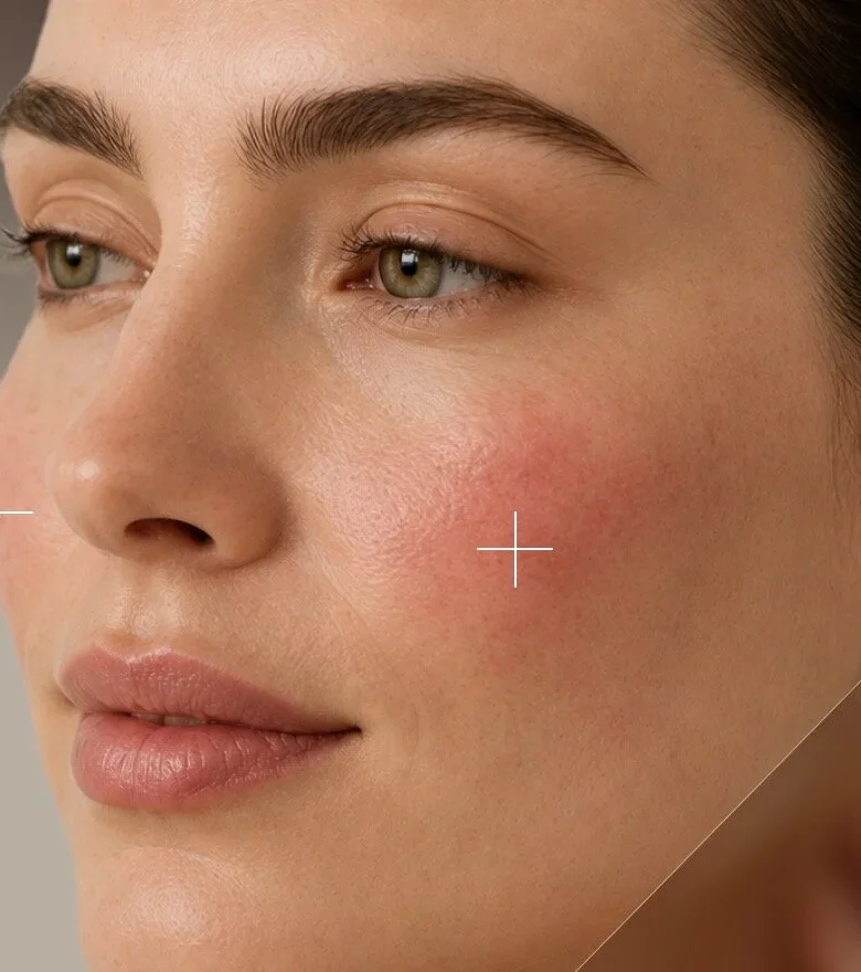 Rosacea – redness on the cheeks